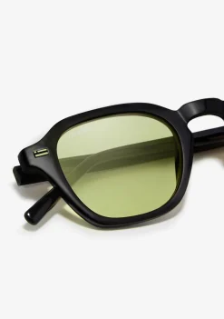 D.Franklin Ultra Light S Square Black / Green|Damen Eckige Sonnenbrillen|Eckige Sonnenbrillen