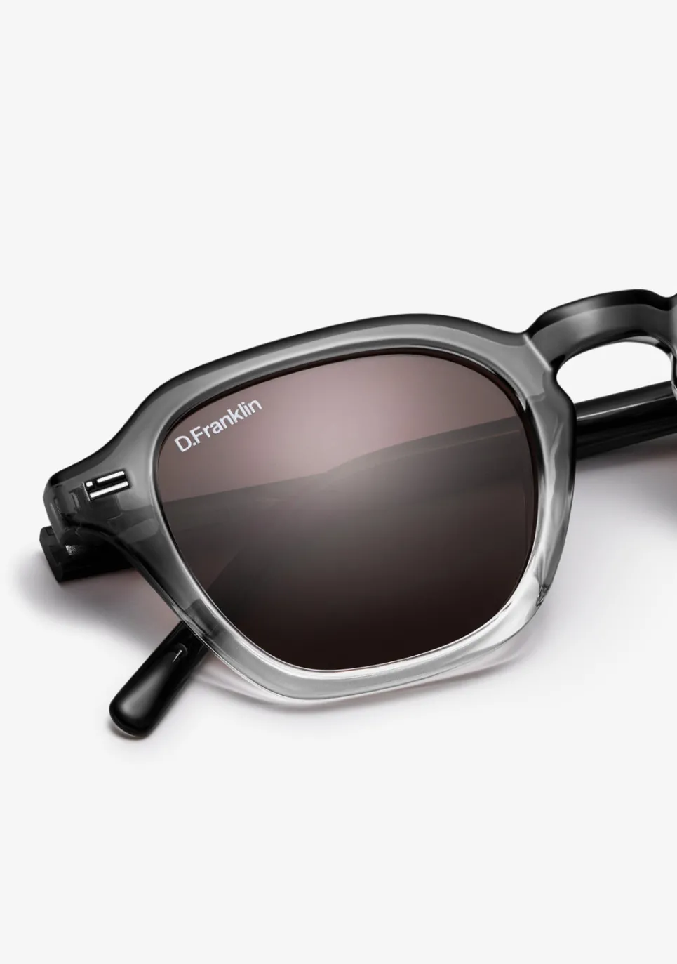 D.Franklin Ultra Light S Square Gradient Grey / Brown|Damen Polarisierte Sonnenbrillen|Polarisierte Sonnenbrillen