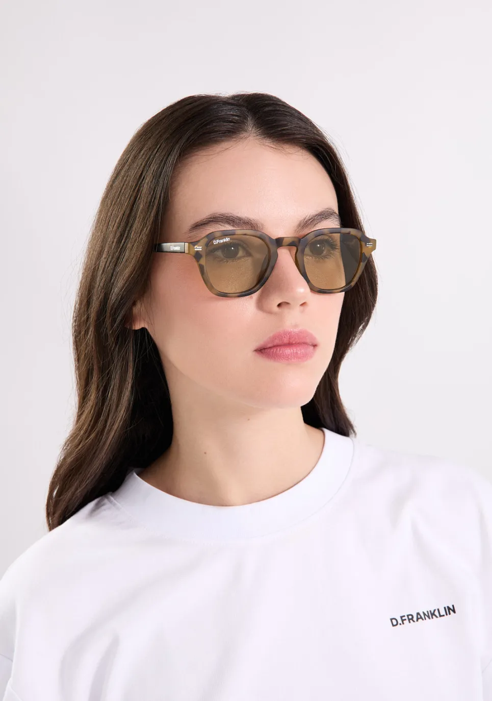 D.Franklin Ultra Light S Square Matte Tort / Photochromic Brown|Damen Polarisierte Sonnenbrillen|Polarisierte Sonnenbrillen