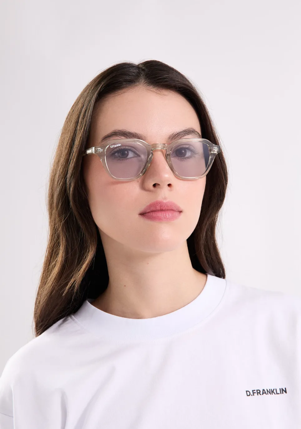 D.Franklin Ultra Light S Square Trans / Photochromic Lavender|Damen Polarisierte Sonnenbrillen|Polarisierte Sonnenbrillen