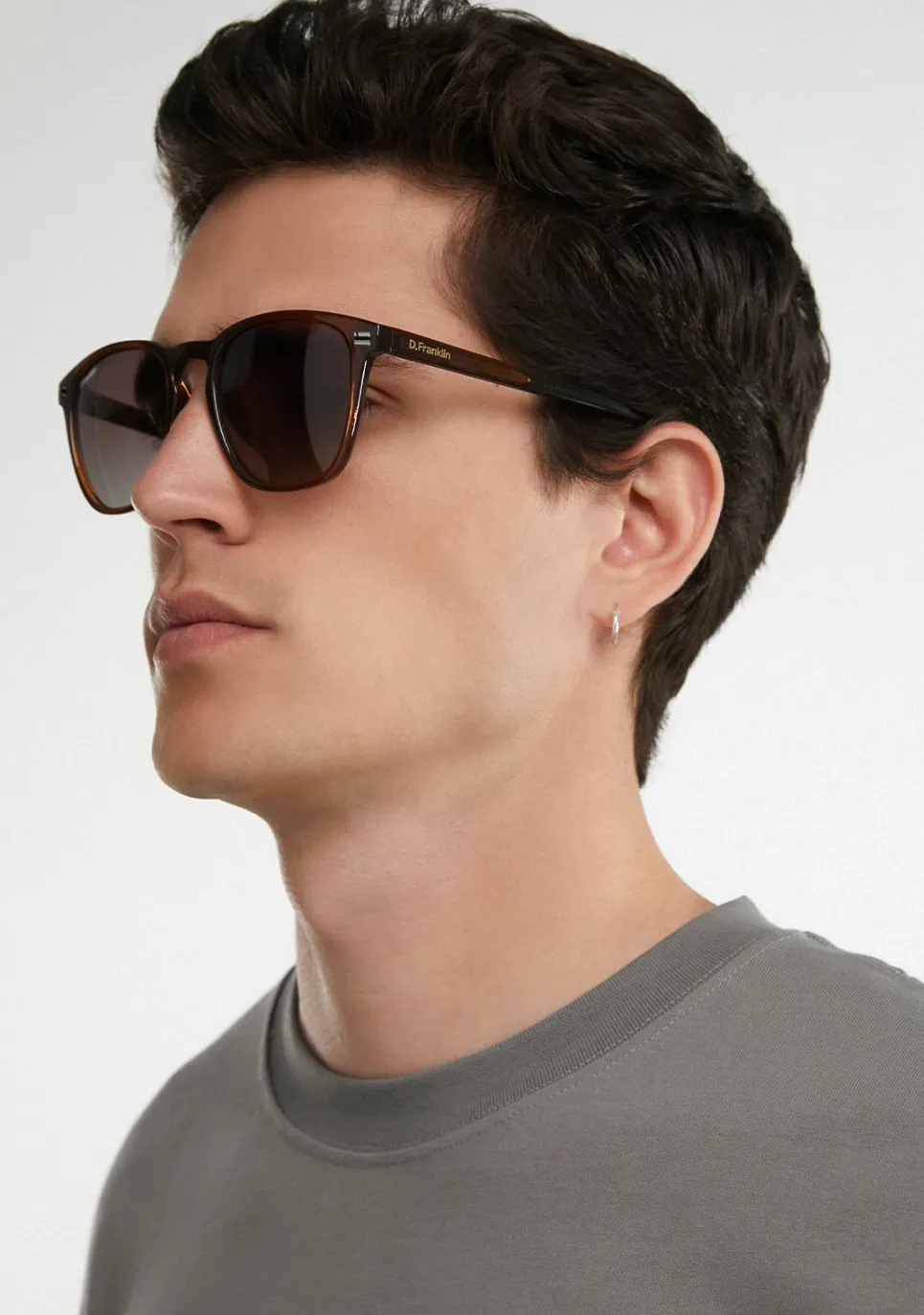 D.Franklin Ultra Light SQ High Brown / Grad Brown|Damen Eckige Sonnenbrillen|Polarisierte Sonnenbrillen