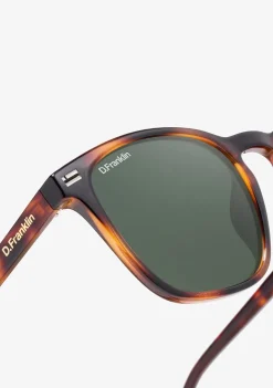D.Franklin Ultra Light SQ High Carey / G15|Damen Eckige Sonnenbrillen|Polarisierte Sonnenbrillen