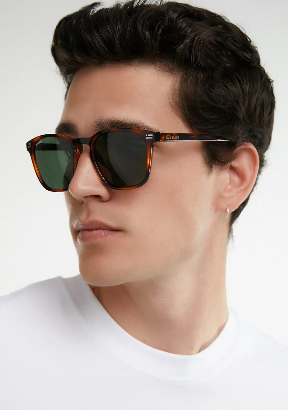 D.Franklin Ultra Light SQ High Carey / G15|Damen Eckige Sonnenbrillen|Polarisierte Sonnenbrillen
