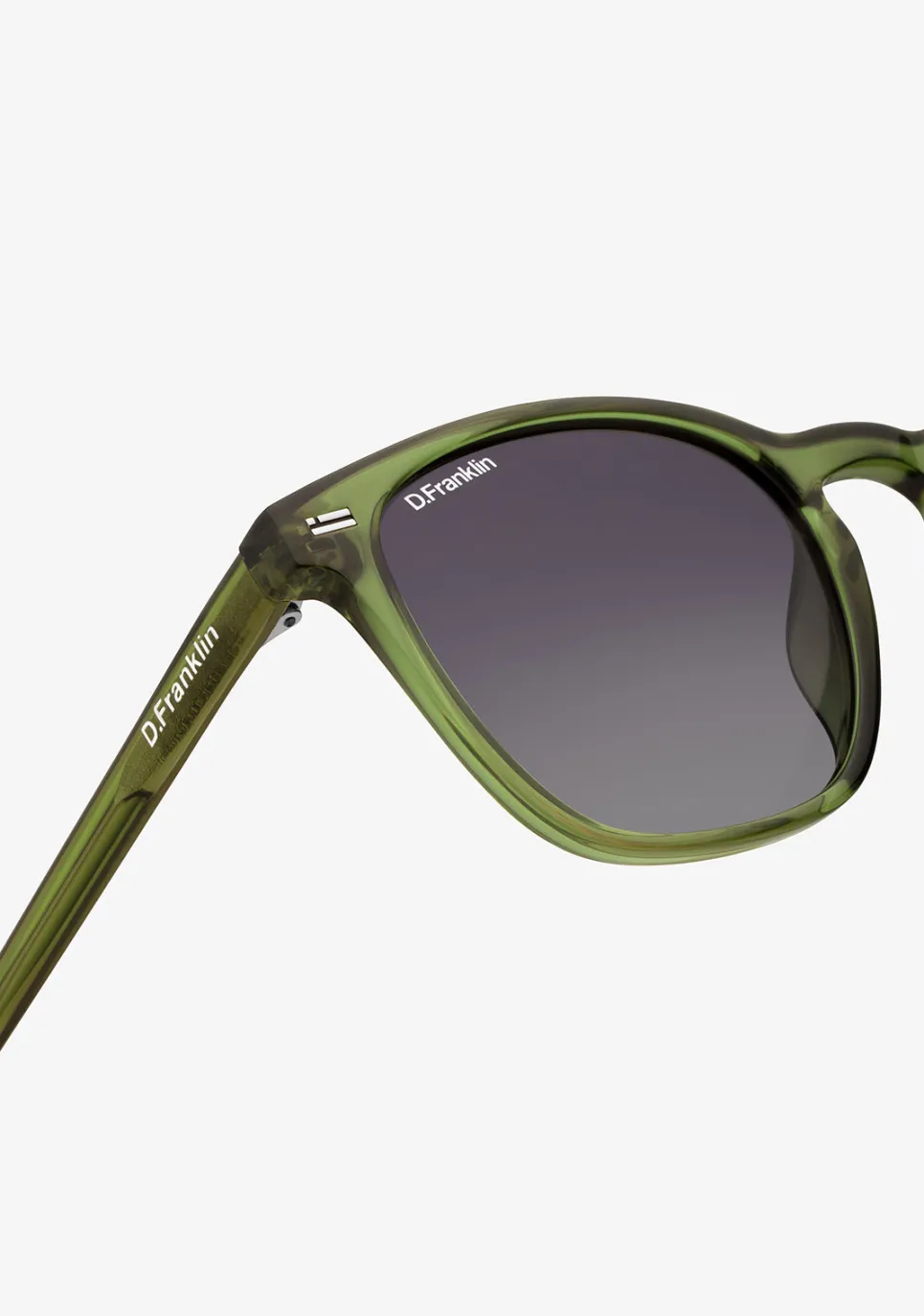 D.Franklin Ultra Light SQ High Crystal Green / Smoke|Damen Eckige Sonnenbrillen|Polarisierte Sonnenbrillen