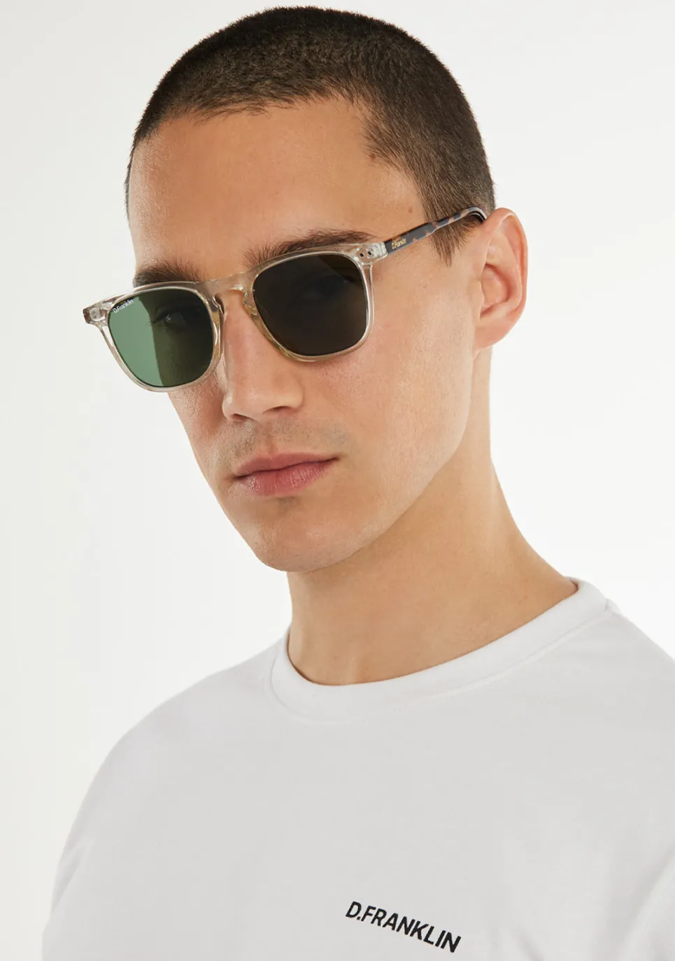 D.Franklin Ultra Light SQ High Transparent / G15|Damen Eckige Sonnenbrillen|Polarisierte Sonnenbrillen