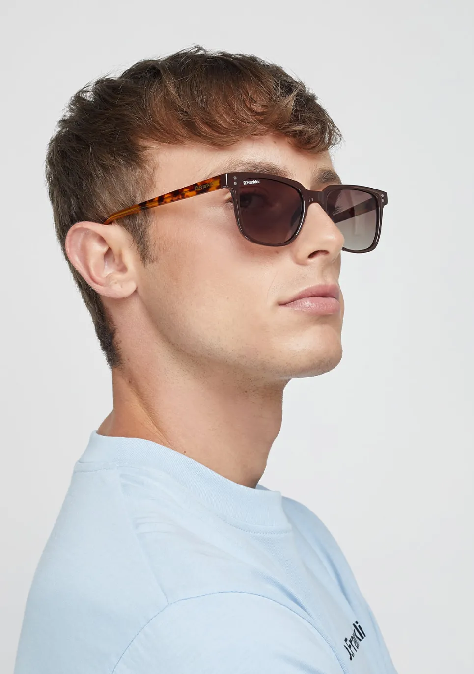 D.Franklin Ultra Light SQ Low Brown / Grad Brown|Damen Eckige Sonnenbrillen|Polarisierte Sonnenbrillen