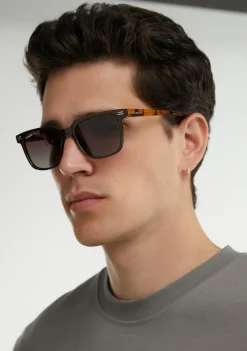 D.Franklin Ultra Light SQ Low Brown / Grad Brown|Damen Eckige Sonnenbrillen|Polarisierte Sonnenbrillen