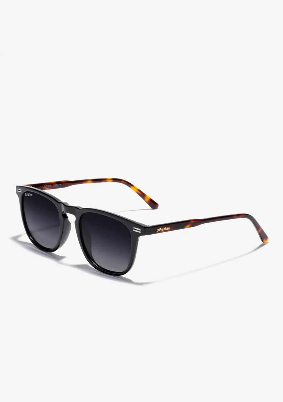 D.Franklin Ultra Light SQ Med Black / Grad Black|Damen Eckige Sonnenbrillen|Polarisierte Sonnenbrillen