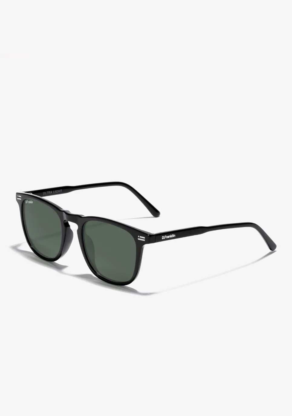 D.Franklin Ultra Light SQ Med Black / G15|Damen Eckige Sonnenbrillen|Polarisierte Sonnenbrillen