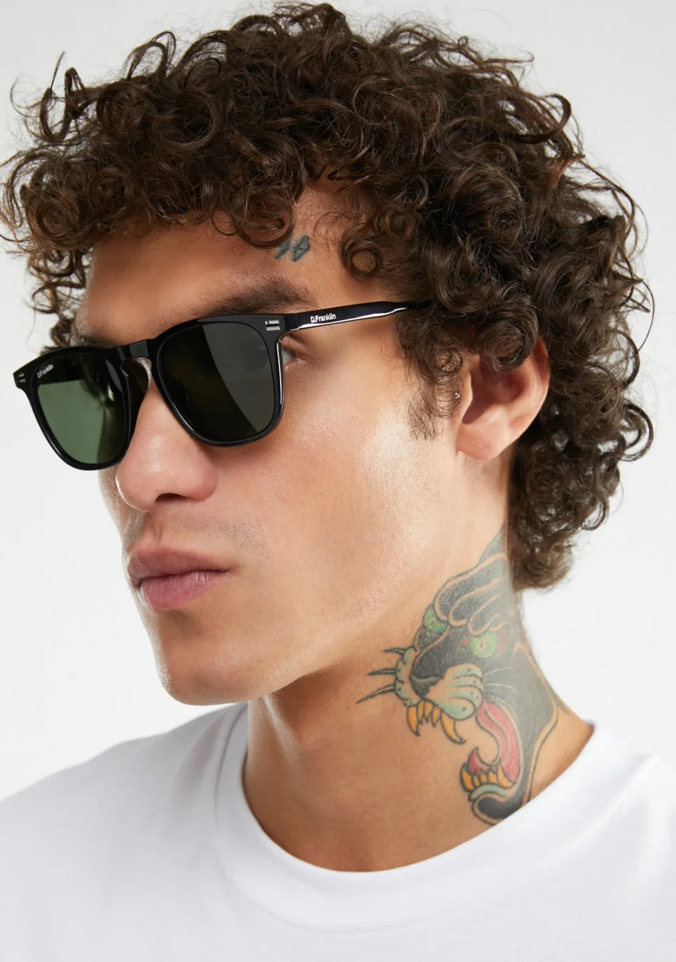 D.Franklin Ultra Light SQ Med Black / G15|Damen Eckige Sonnenbrillen|Polarisierte Sonnenbrillen