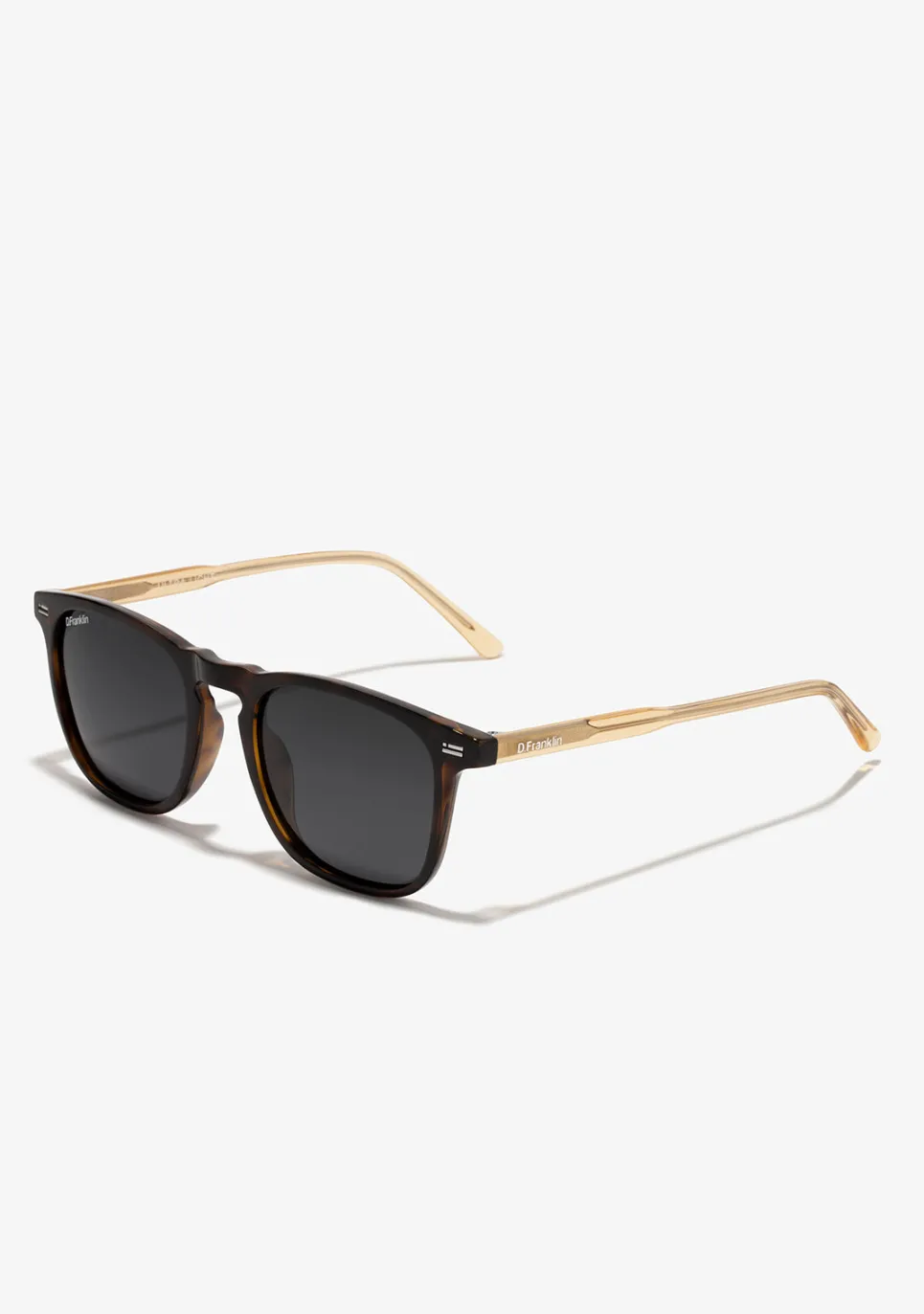D.Franklin Ultra Light SQ Med Tortoise / Smoke|Damen Eckige Sonnenbrillen|Polarisierte Sonnenbrillen