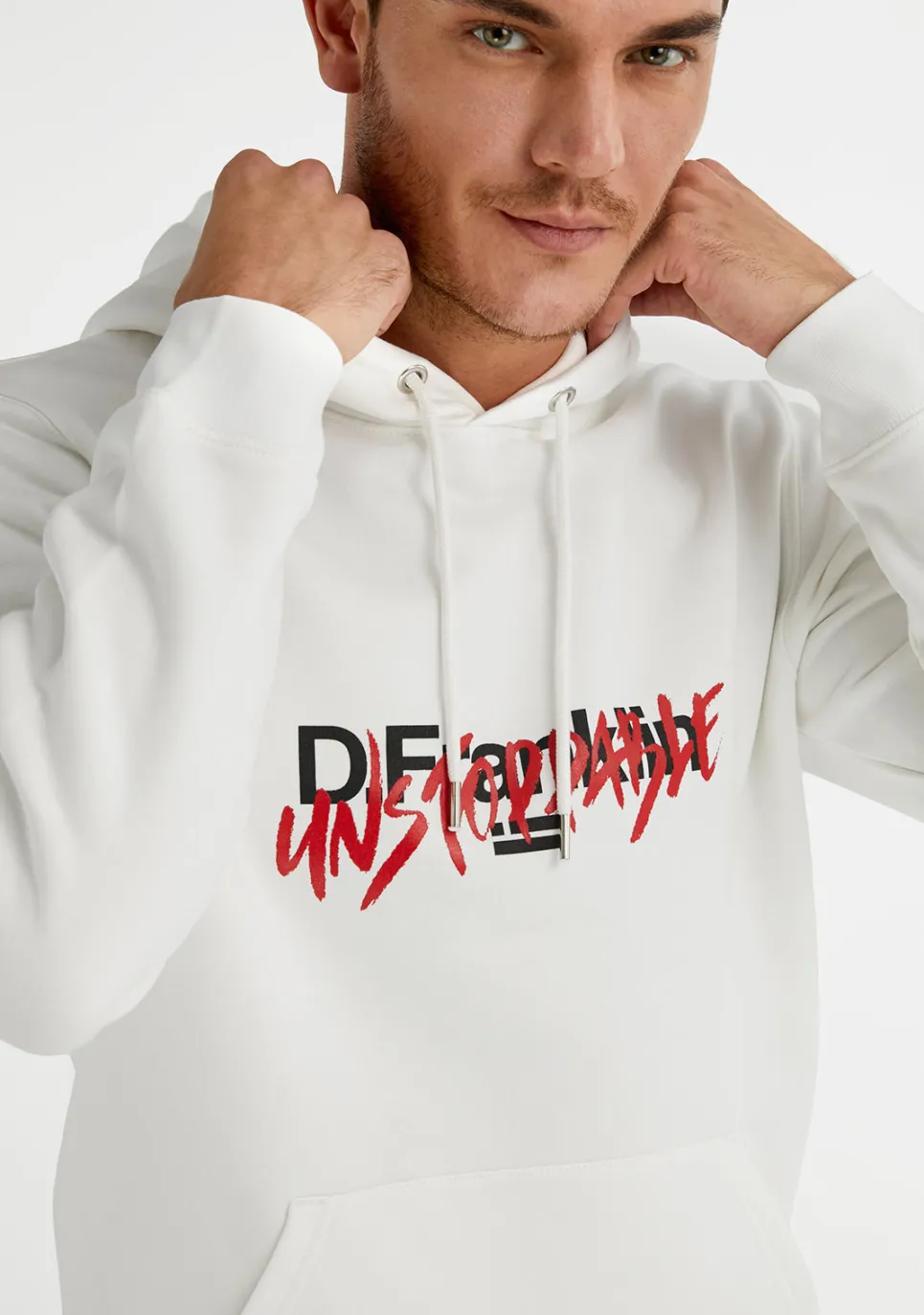D.Franklin Unstoppable Hoode White|Herren Sweatshirts