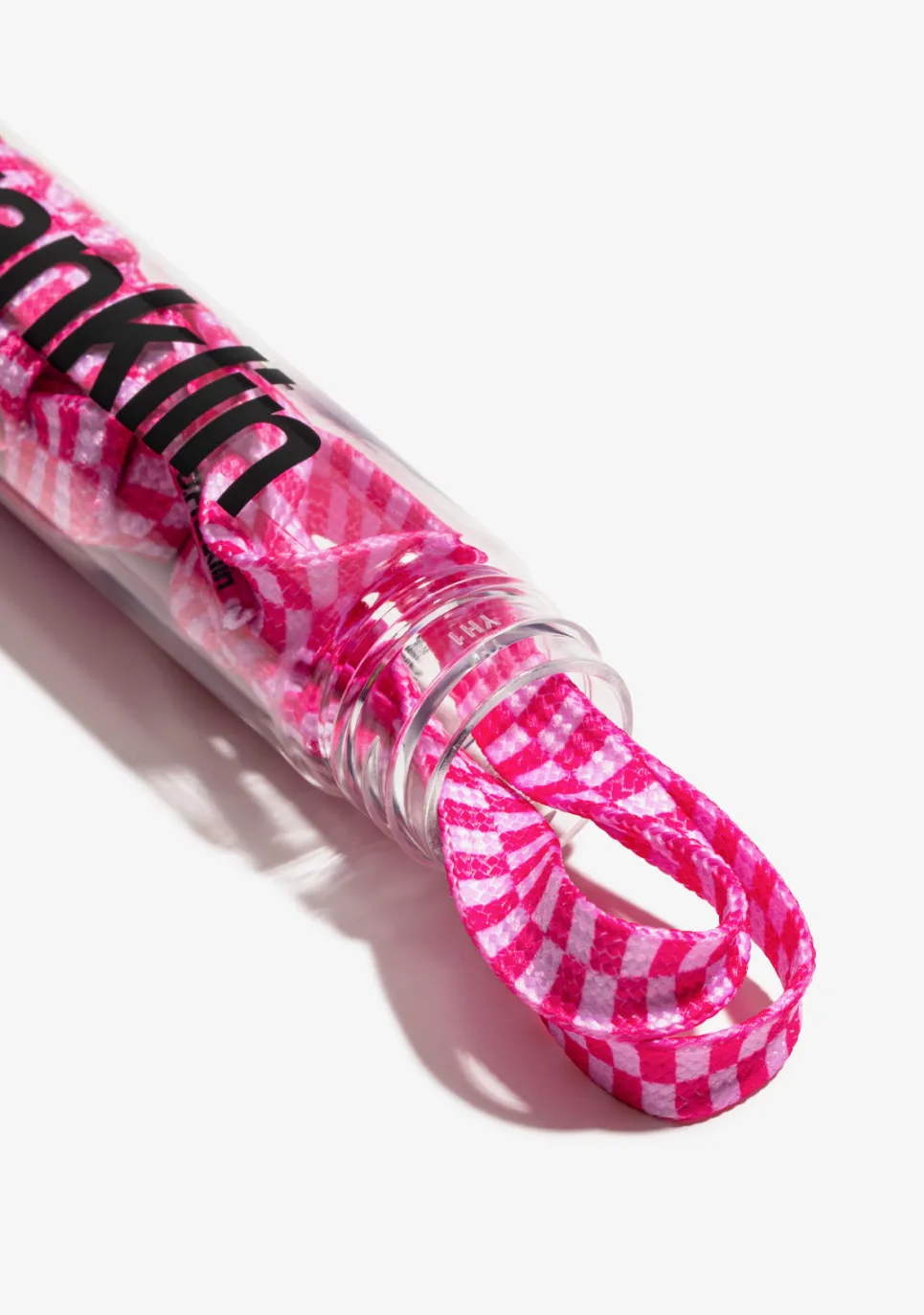 D.Franklin Urban Check Shoelaces Pink / White|Damen Schnürsenkel|Schnürsenkel
