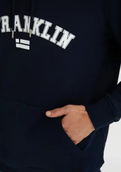 D.Franklin Varsity Hoodie Navy / White|Damen Sweatshirts|Sweatshirts