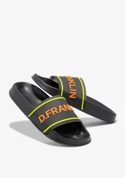 D.Franklin Venice Slide Black / Orange|Herren Sandalen