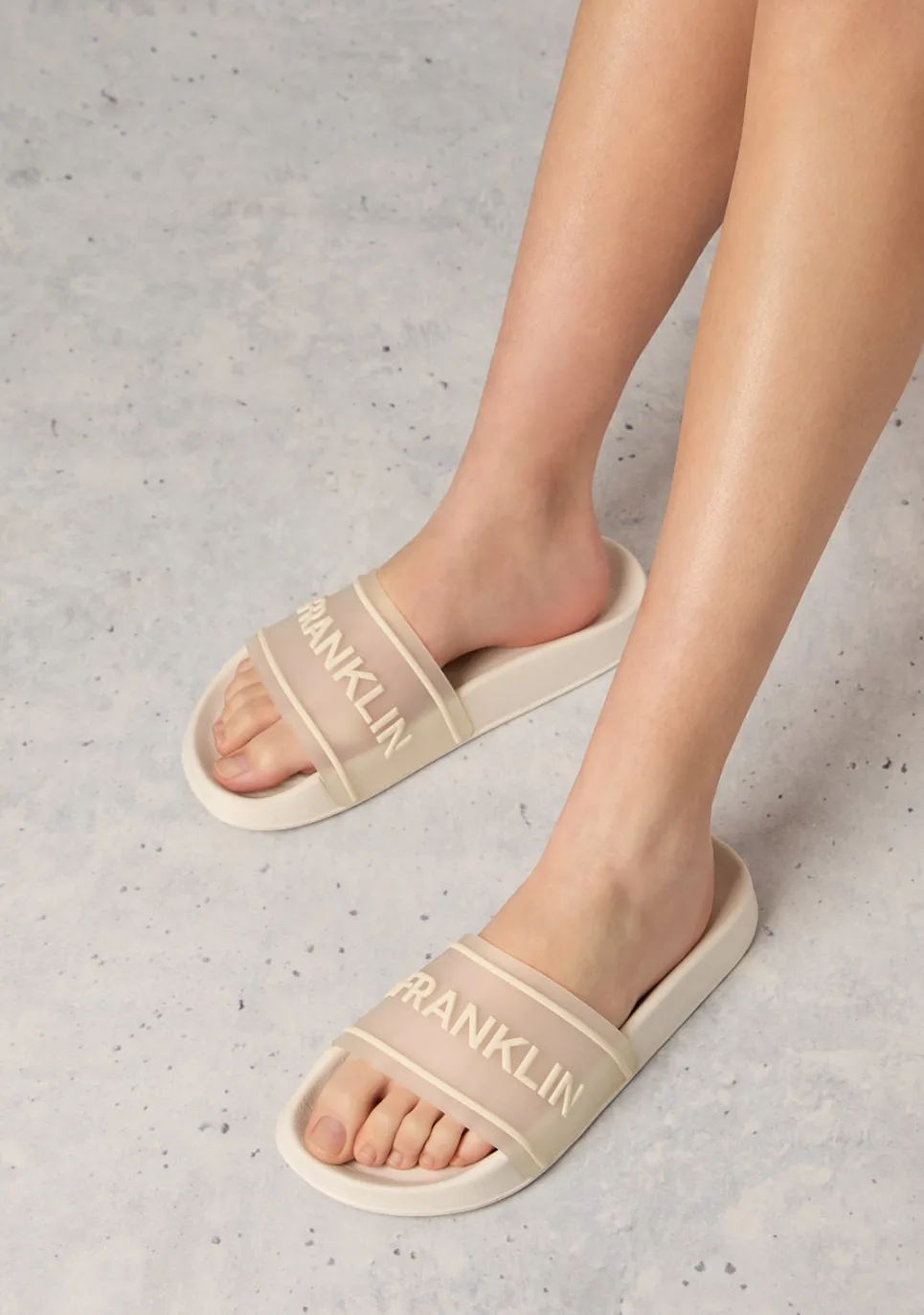 D.Franklin Venice Slide Off White|Damen Sandalen|Sandalen