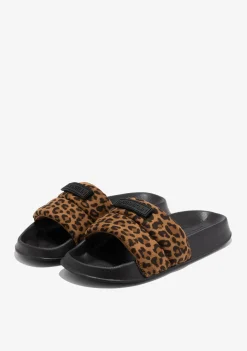 D.Franklin Venice Slides Leopard|Damen Sandalen