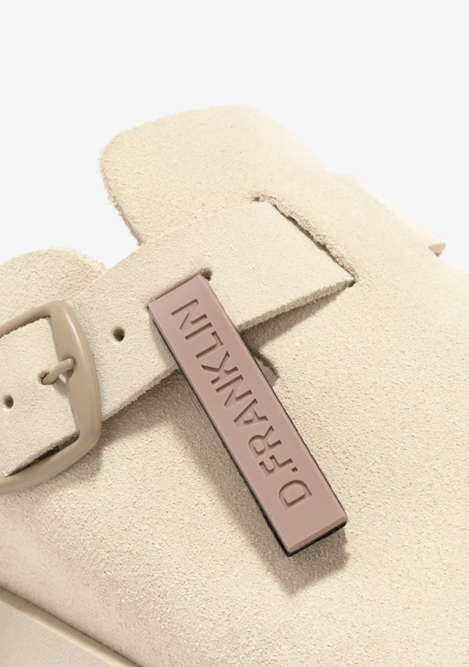 D.Franklin Vibe Clog Buckle Beige|Damen Sandalen