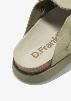 D.Franklin Vibe Clog Buckle Khaki|Damen Sandalen