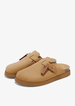 D.Franklin Vibe Clog Buckle Tan|Damen Sandalen