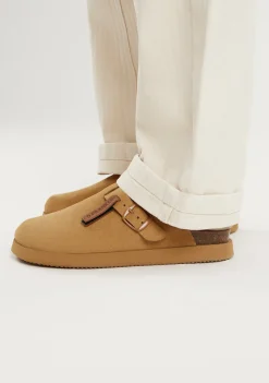 D.Franklin Vibe Clog Buckle Tan|Damen Sandalen