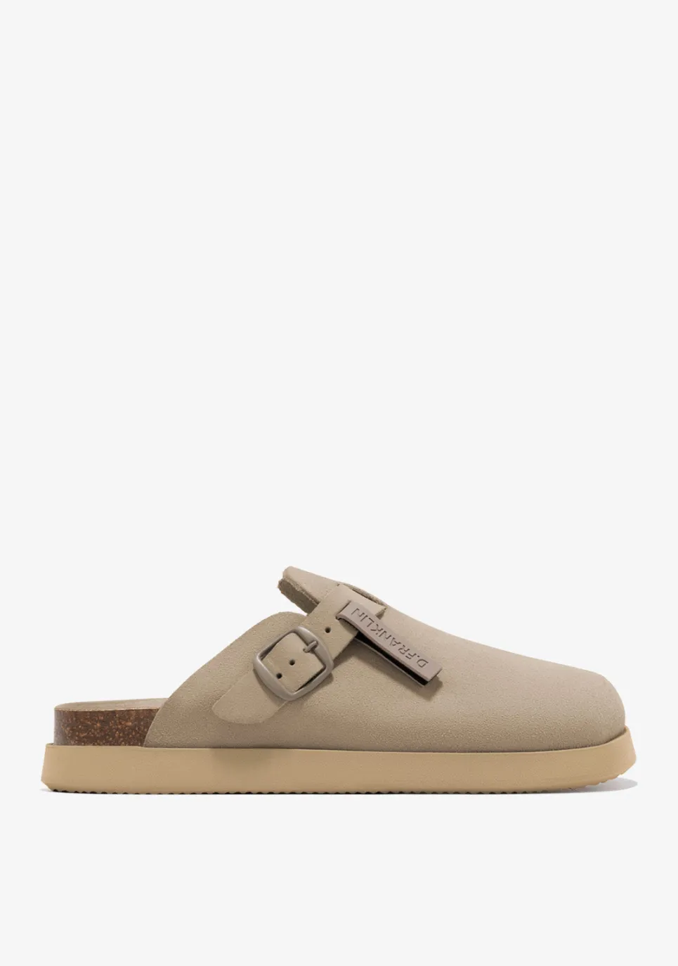 D.Franklin Vibe Clog Buckle Taupe|Damen Sandalen