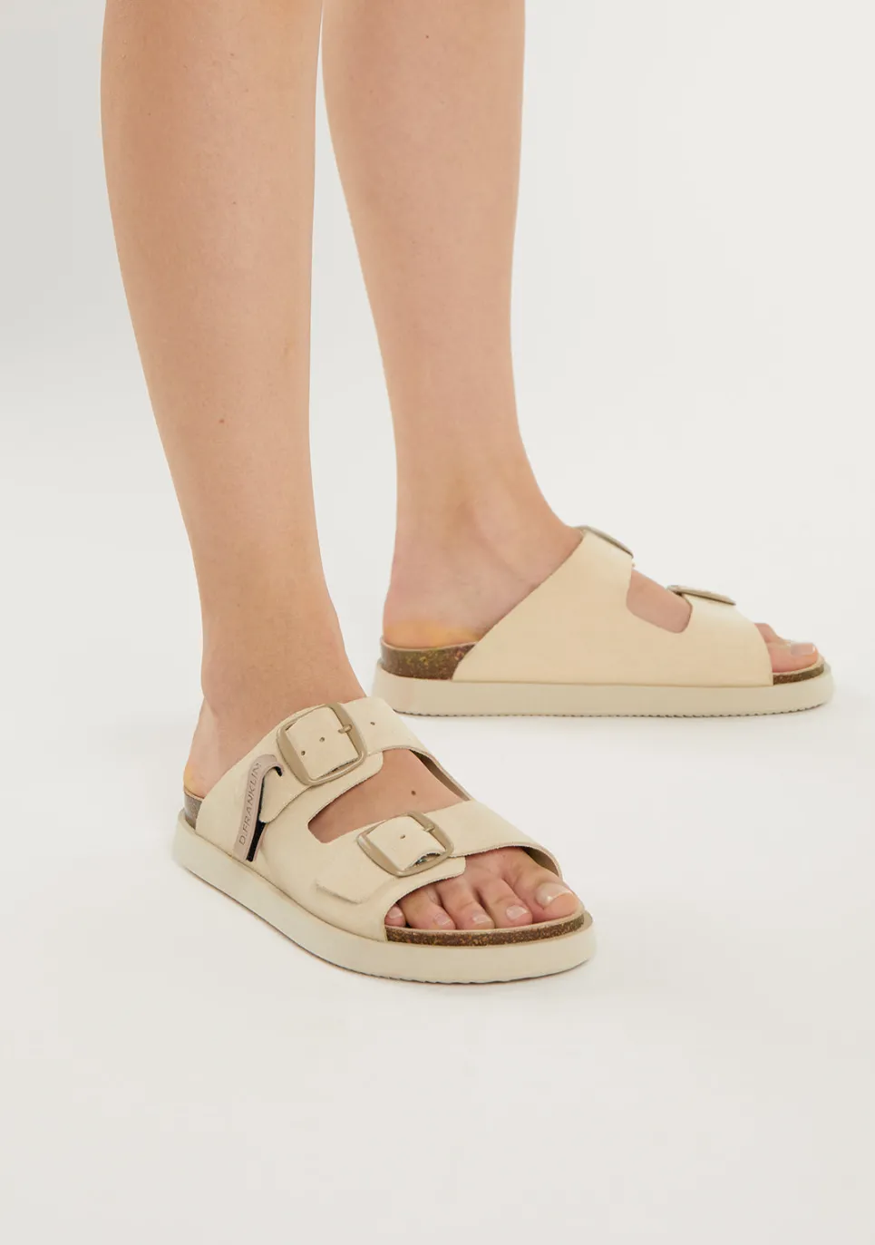 D.Franklin Vibe Sandals Buckle Beige|Damen Sandalen