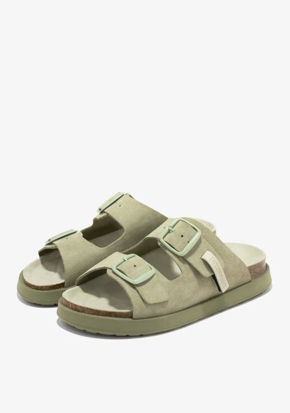 D.Franklin Vibe Sandals Buckle Khaki|Damen Sandalen