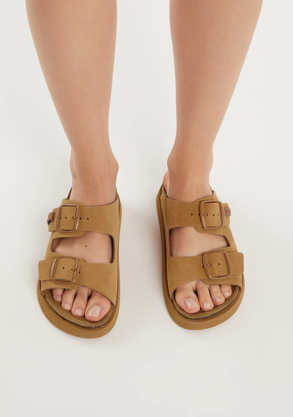 D.Franklin Vibe Sandals Buckle Tan|Damen Sandalen