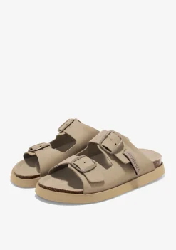 D.Franklin Vibe Sandals Buckle Taupe|Damen Sandalen|Sandalen