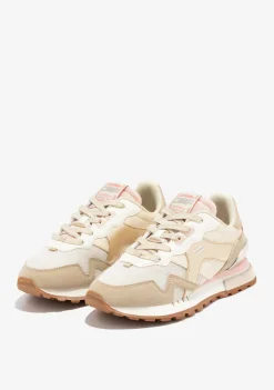 D.Franklin Vibla Zig Patch Beige / Gold|Damen Sneakers