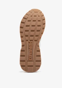 D.Franklin Vibla Zig Patch Beige / Gold|Damen Sneakers