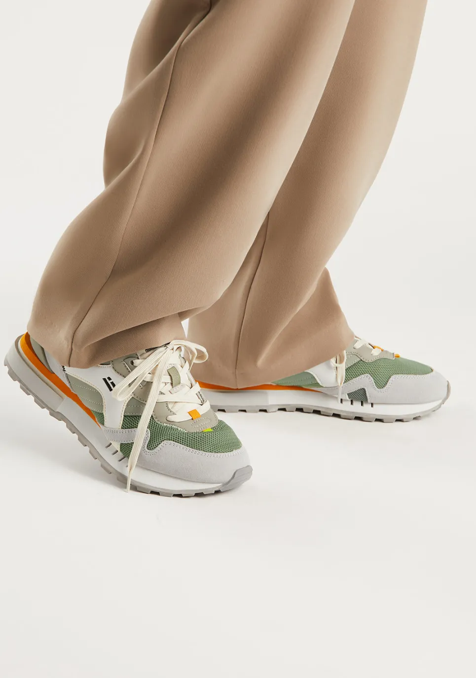 D.Franklin Vibla Zig Patch Khaki|Herren Sneakers