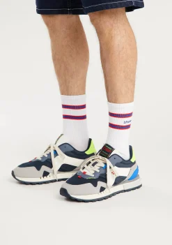 D.Franklin Vibla Zig Patch Navy|Herren Sneakers