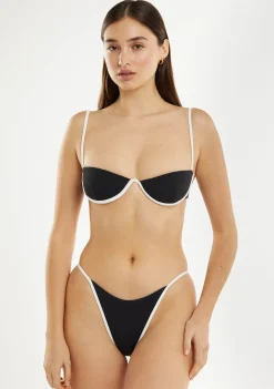 D.Franklin Wake Top + Aruba Bottom Bikini Black|Damen Bikinis Und Einteiler