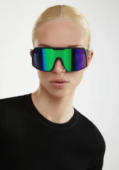 D.Franklin Wind Black / Green|Damen Sport-Sonnenbrillen|Sport-Sonnenbrillen