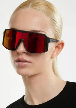 D.Franklin Wind Black / Red|Damen Sport-Sonnenbrillen|Sport-Sonnenbrillen