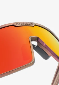 D.Franklin Wind Limited Iridiscent Burgundy / Red|Damen Sport-Sonnenbrillen