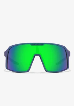 D.Franklin Wind Limited Iridiscent Navy / Green|Damen Sport-Sonnenbrillen