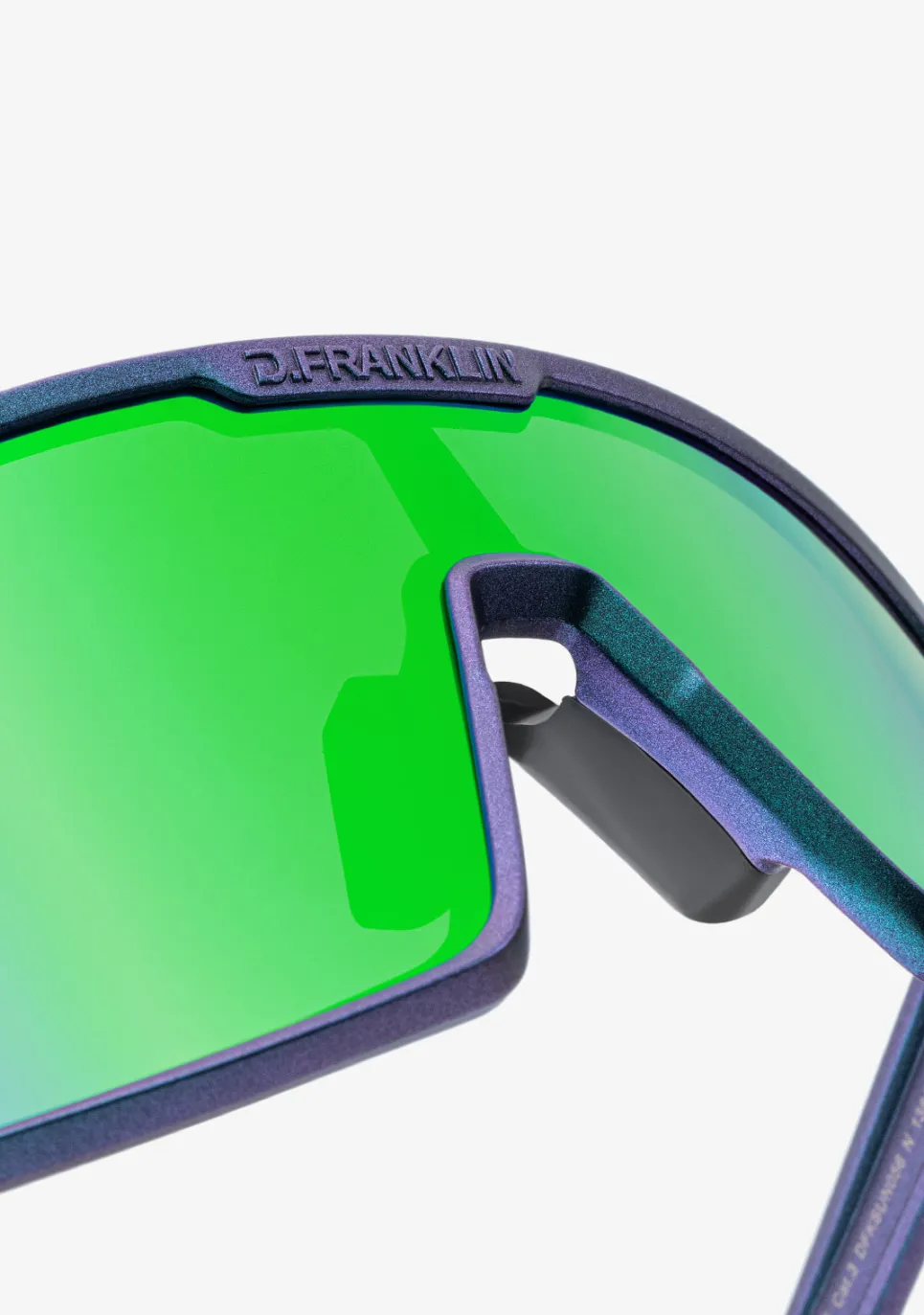 D.Franklin Wind Limited Iridiscent Navy / Green|Damen Sport-Sonnenbrillen