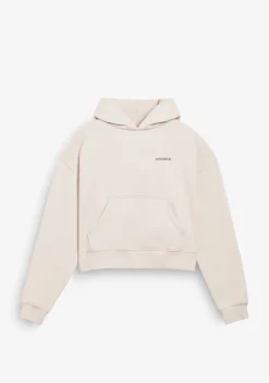D.Franklin Worldwide Crop Hoodie Ice Grey|Damen Sweatshirts