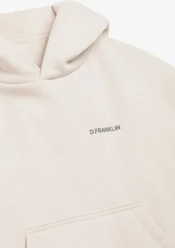 D.Franklin Worldwide Crop Hoodie Ice Grey|Damen Sweatshirts