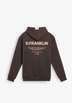 D.Franklin Worldwide Hoodie Brown|Damen Sweatshirts|Sweatshirts