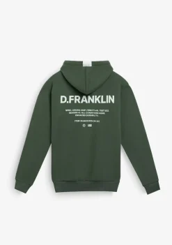 D.Franklin Worldwide Hoodie Green|Damen Sweatshirts|Sweatshirts