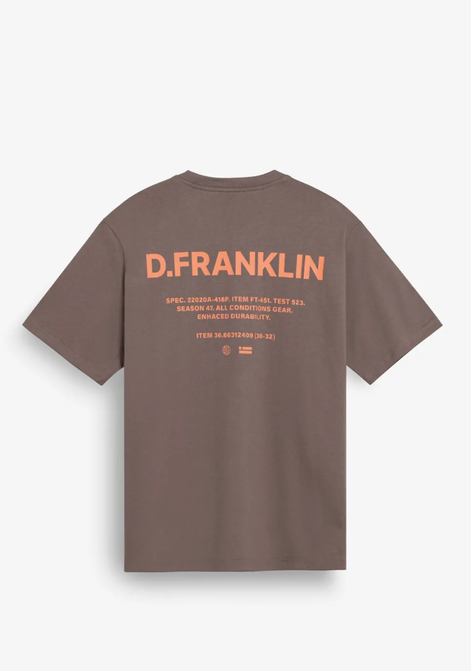 D.Franklin Worldwide Tee Brown|Damen T-Shirts|T-Shirts