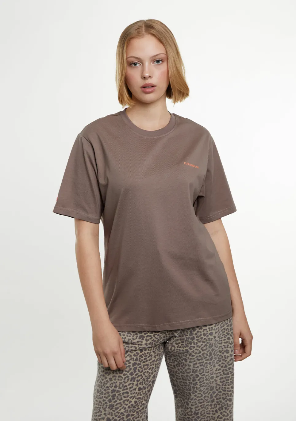 D.Franklin Worldwide Tee Brown|Damen T-Shirts|T-Shirts