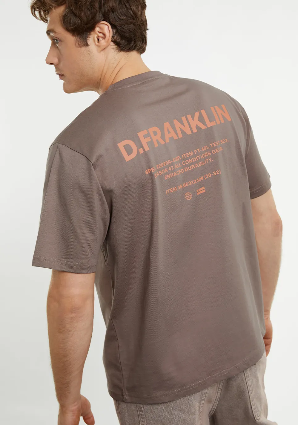 D.Franklin Worldwide Tee Brown|Damen T-Shirts|T-Shirts