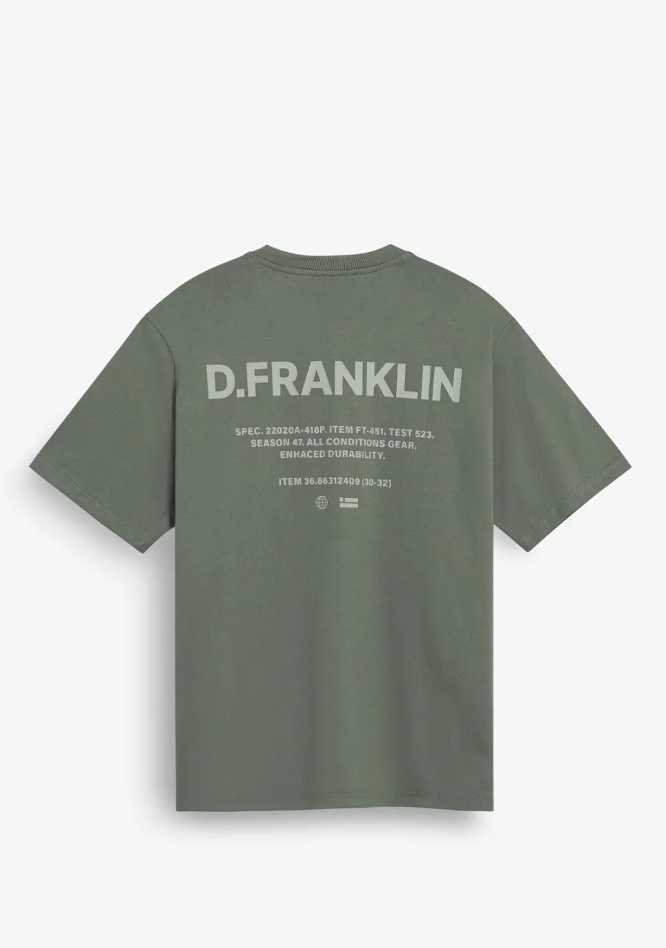 D.Franklin Worldwide Tee Green|Damen T-Shirts|T-Shirts