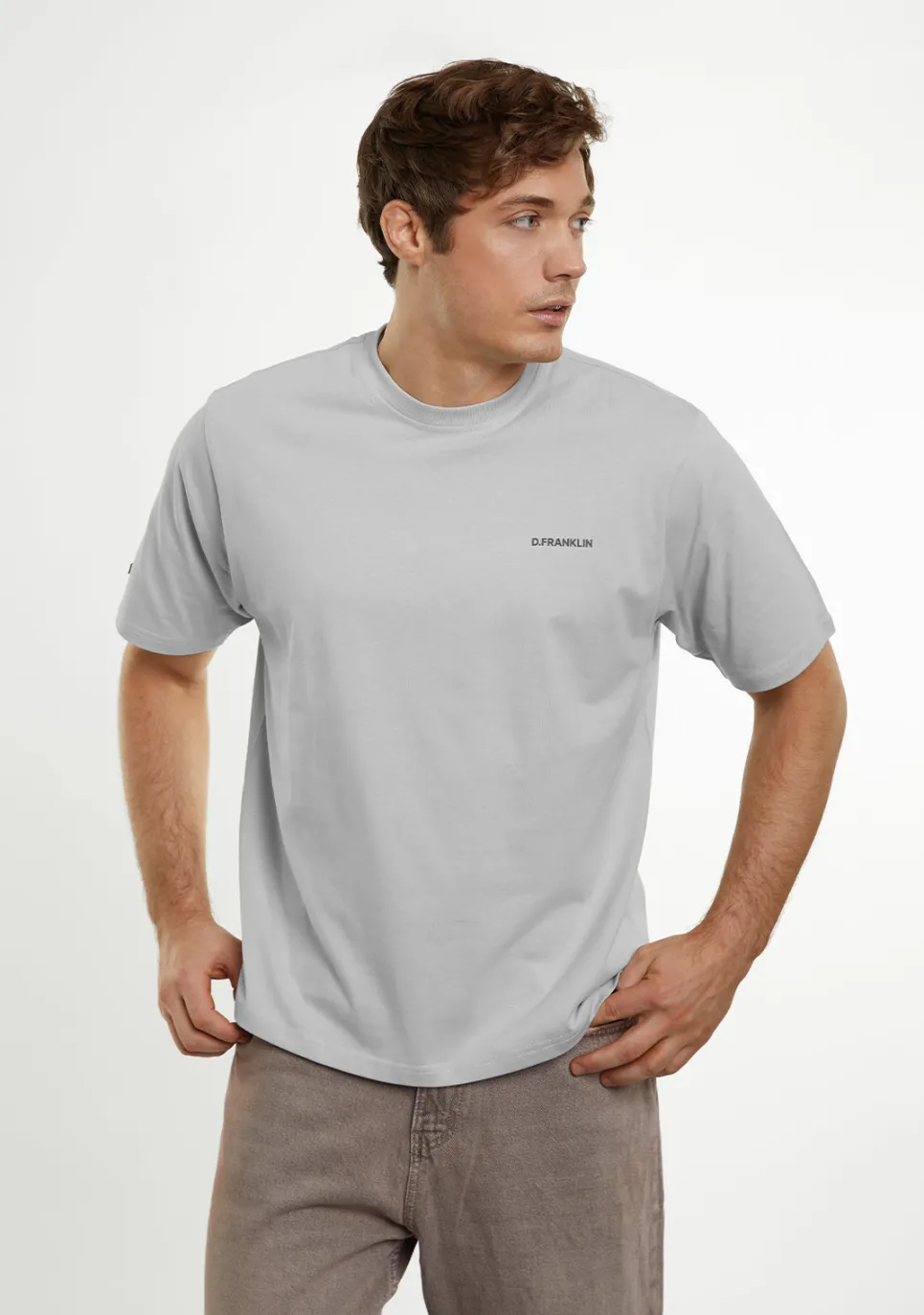 D.Franklin Worldwide Tee Ice Grey|Damen T-Shirts|T-Shirts