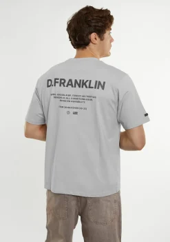 D.Franklin Worldwide Tee Ice Grey|Damen T-Shirts|T-Shirts